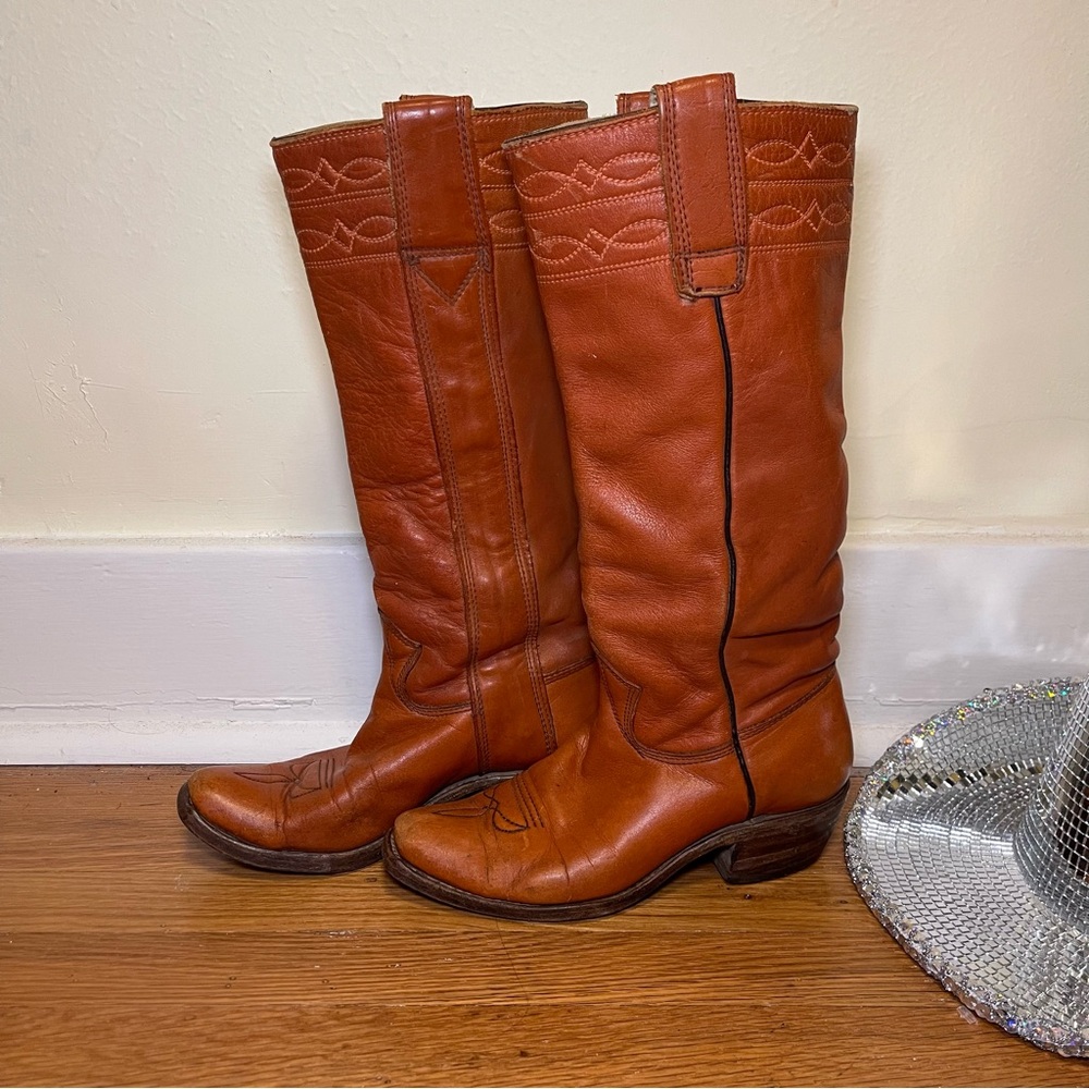 Vintage handmade cowgirl boots